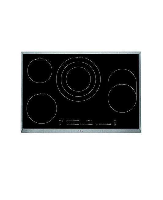 AEG 80Cm 5000 Series Built-In Ceramic Hob With 4 Cooking Zones - Black