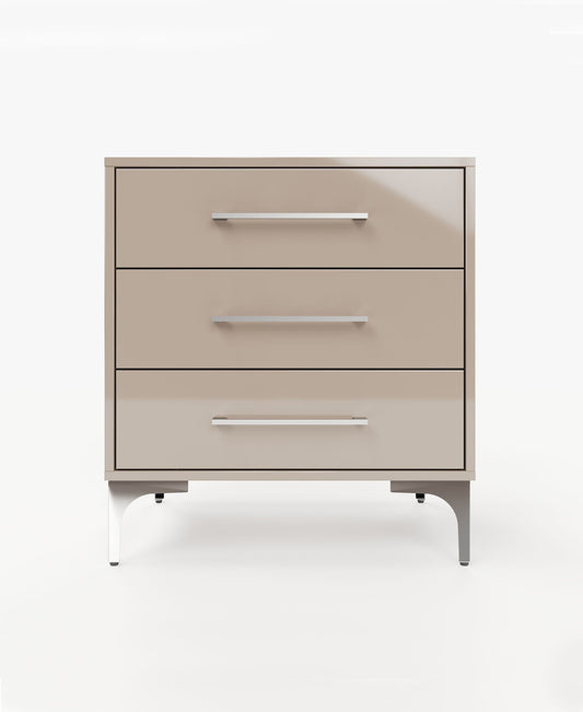 High Gloss 3 Drawer Night Stand – Congo