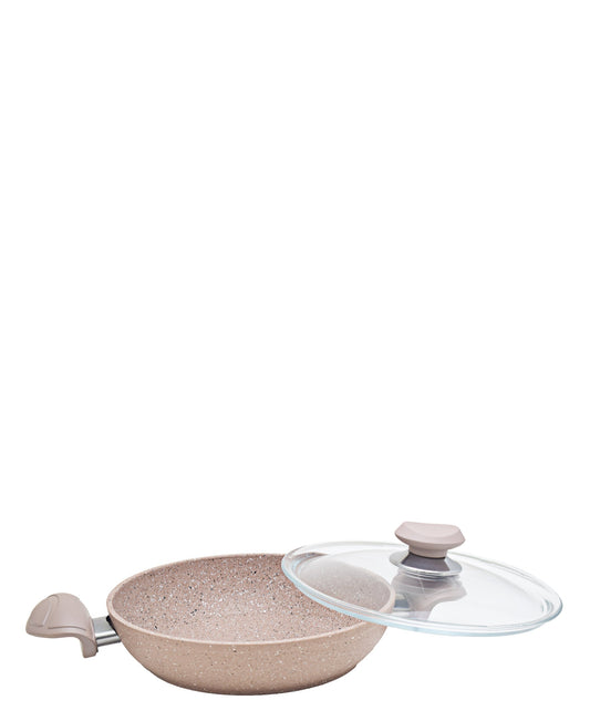 OMS Granite 22cm Non-Stick Egg FryPan - Brown