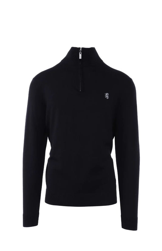 Pringle Ben Half Zip Knitwear Black