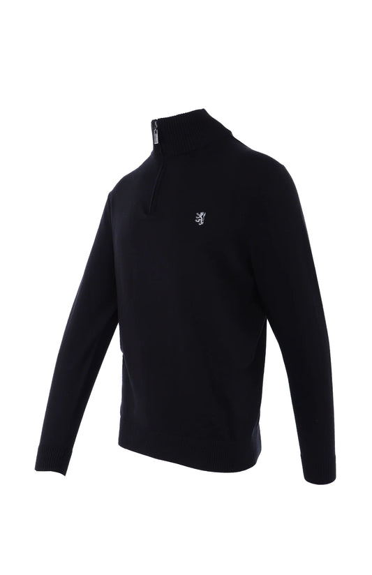Pringle Ben Half Zip Knitwear Black