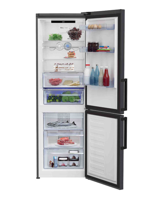 Beko 324Lt Evo Anthracite Combi Fridge - RCNE366E30ZXB