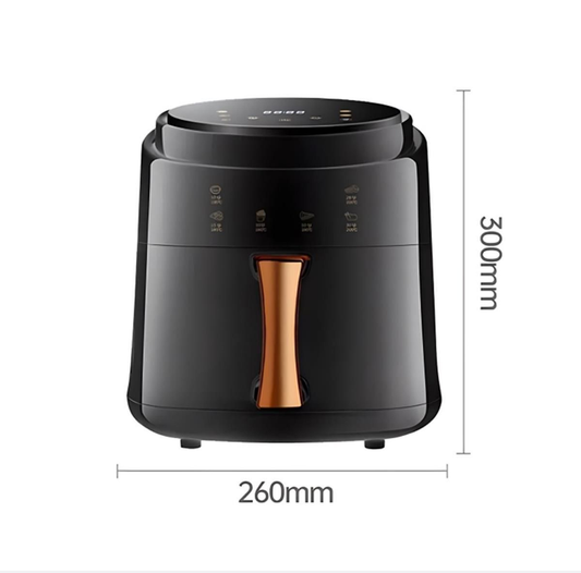 Air Fryer Multifunctional Digital Air Fryer 1400W Family Size - 8L - Black