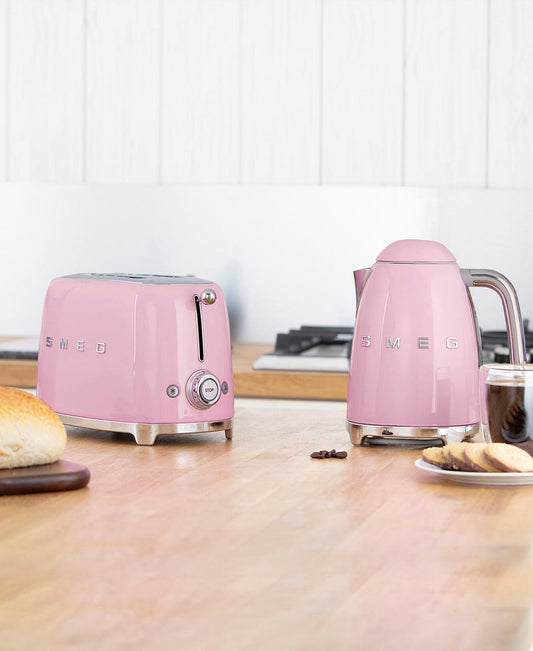 Smeg Kettle & Toaster Combo - Pink