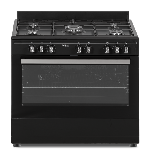 TOTAI PREMIUM 90CM BLACK COOKER GAS/ELECTRIC- 03/T800EB