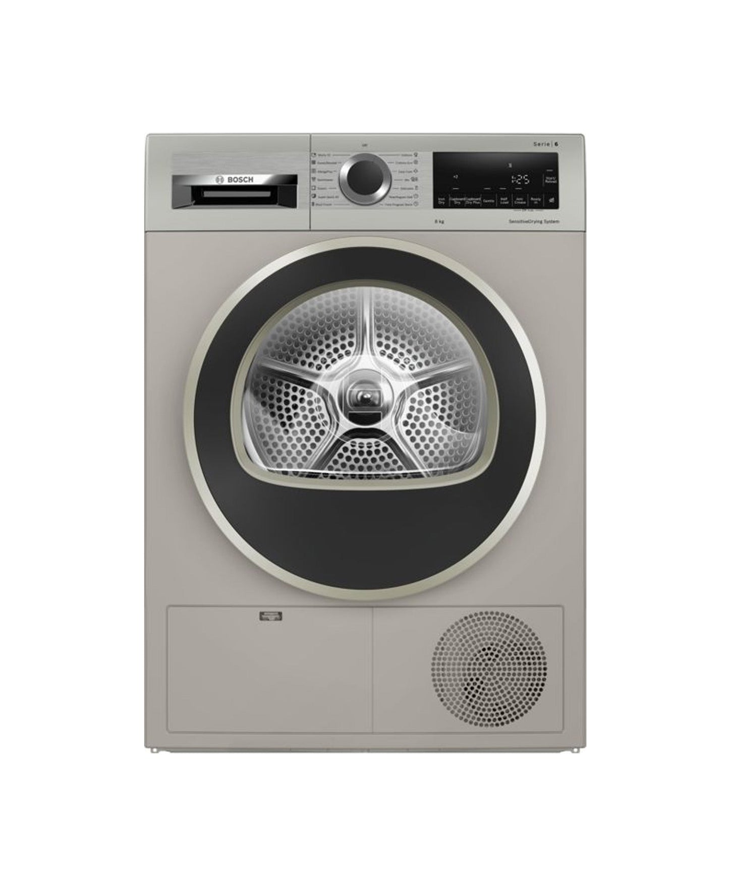 Bosch - 8kg Condenser Tumble Dryer - Silver Inox