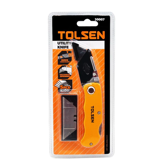 Utility Knife Foldable 5Blade Tolsen