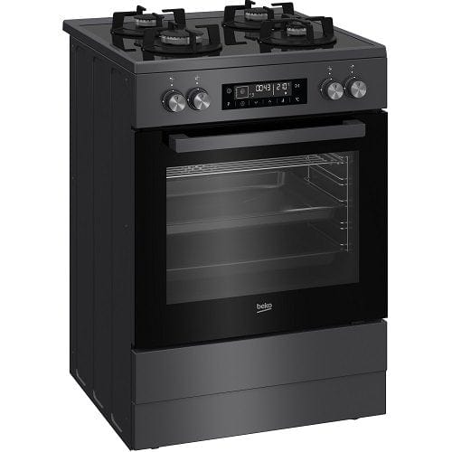 Beko 60cm Multifunction Gas On Glass Stove FVM81430DA
