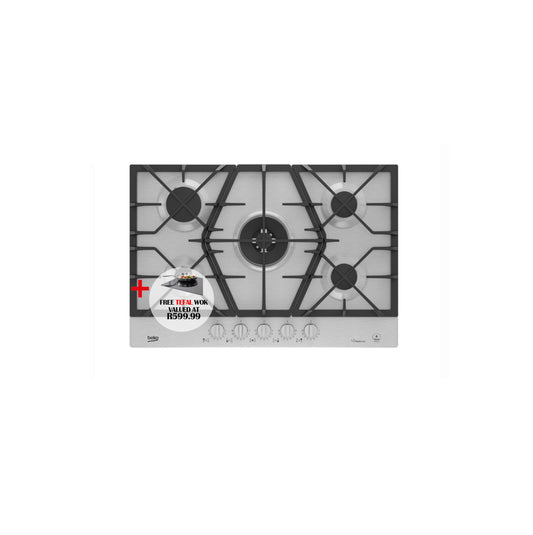Beko 75cm Gas Hob Stainless Steel - Inox