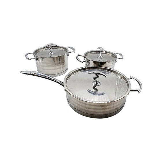 Heavy Duty Stainless Steel Cookware Set 12 Piece