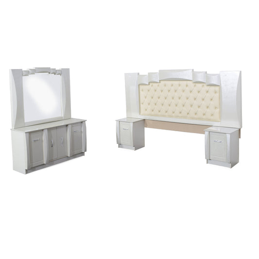 Bawas Collection Barcelona Pearl 2 Piece Bedroom Suite
