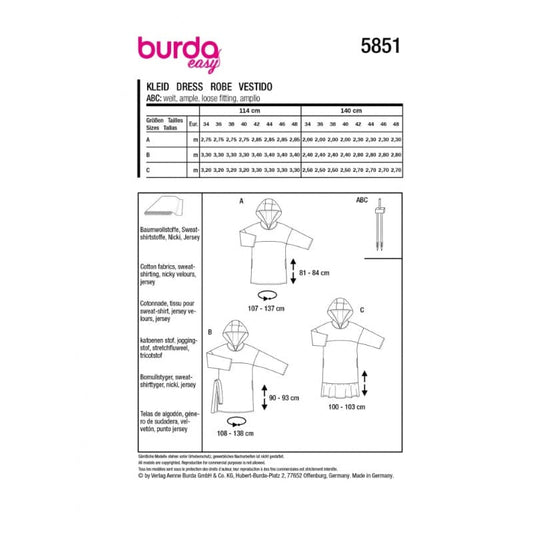 Burda Pattern 5851