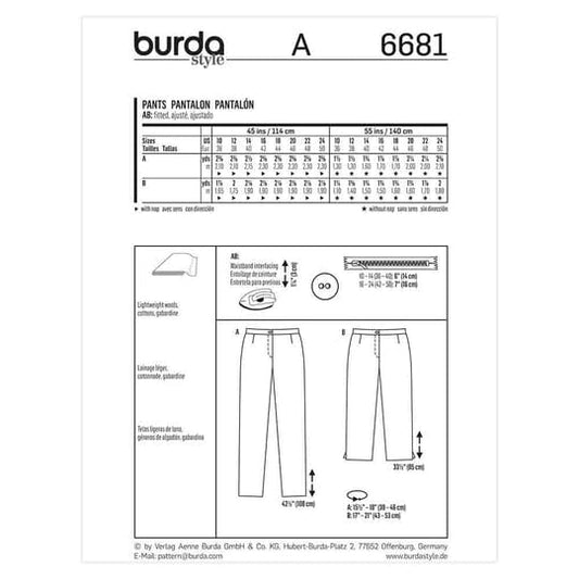 Burda Pattern 6681