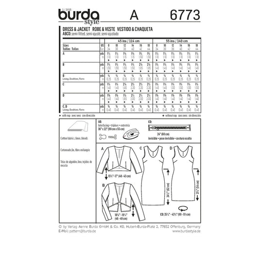 Burda Pattern 6773