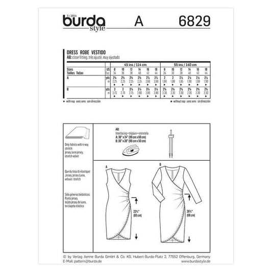 Burda Pattern 6829