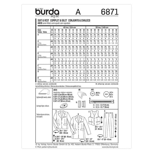 Burda Pattern 6871