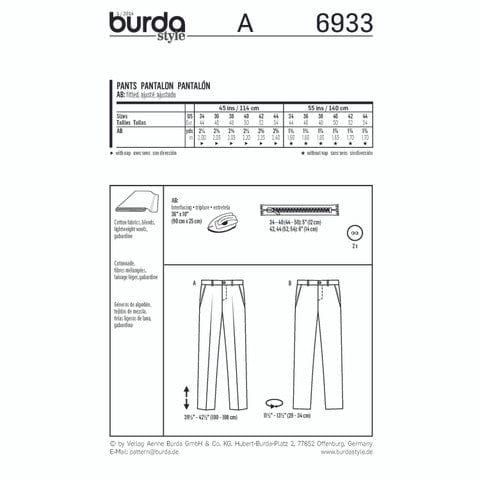 Burda Pattern 6933