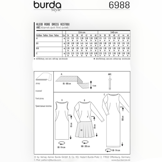 Burda Pattern 6988