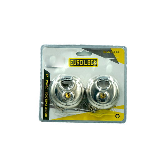 Lock Discus 70Mm 2Pc Euro Diy