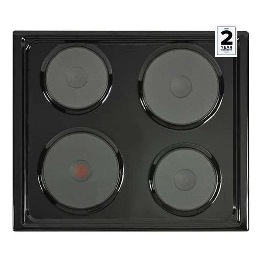 Defy 600mm Black Slimline Solid Hob DHD332