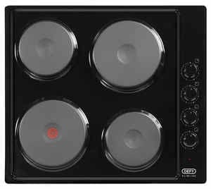 Defy 600mm Black Slimline Solid Hob  DHD398