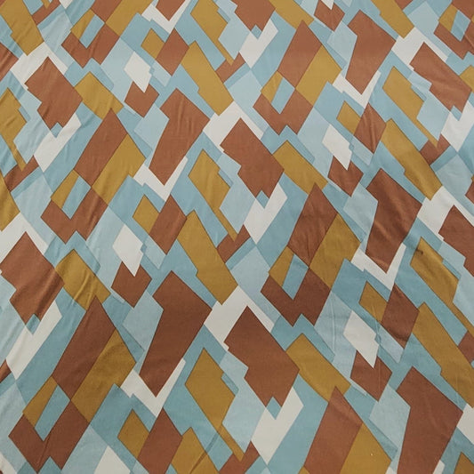 Printed Dty Brushed Fabric 150cm Caramel