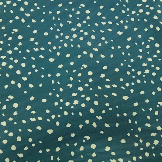 Printed Dty Brushed Fabric 150cm Green
