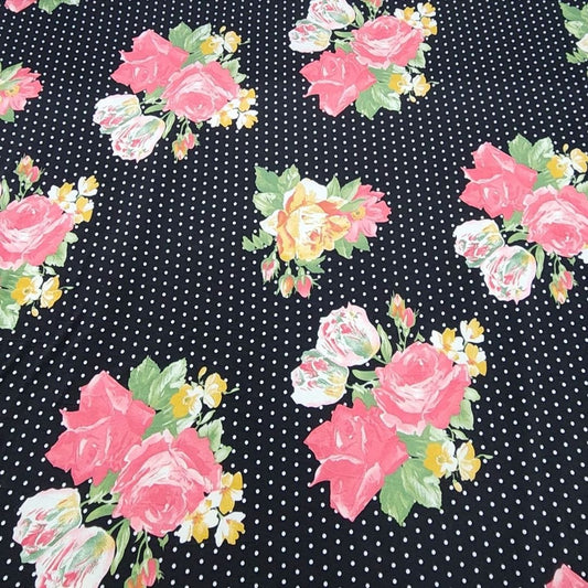 Printed Floral Dty Brushed Fabric 150cm
