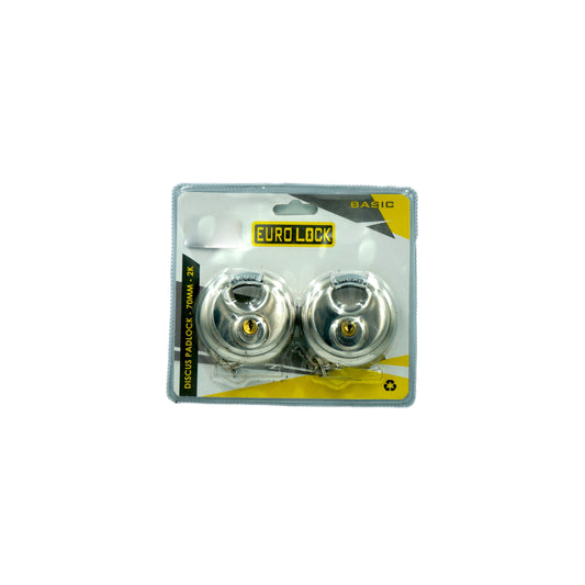 Lock Discus 70Mm 2Pc Euro Diy