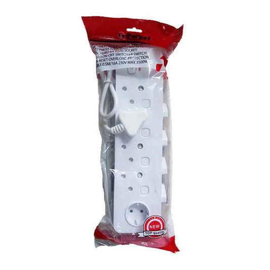 Safy Multiplug 9Way With Switches