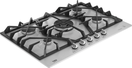 Beko 75cm Gas Hob Stainless Steel - Inox