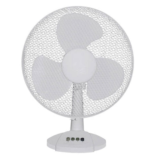 Goldair 30cm White Desk Fan GDF-12YA