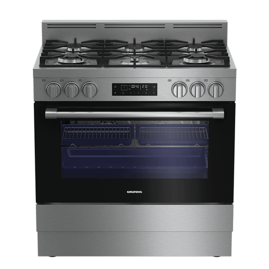 Grundig 6 Burner Gas Stove Inox- GFLM14020XC