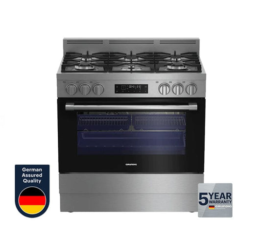 Grundig 6 Burner Gas Stove Inox- GFLM14020XC