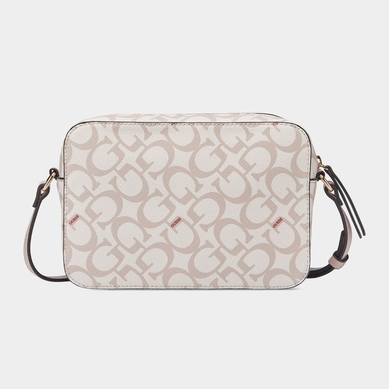 Women's Guess White Garrick Camera Crossbody Bag