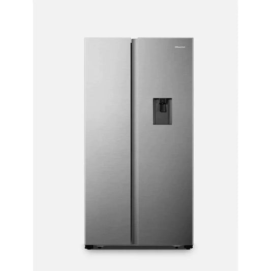 Hisense Side By Side Fridge Metallic + Water dispenser - H670SIA