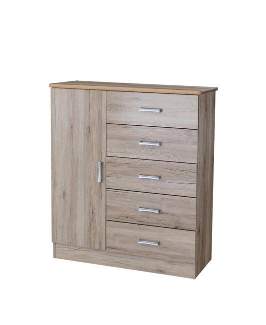 Urban Decor Chest of Drawer 5 Draw + 1 - MW1268