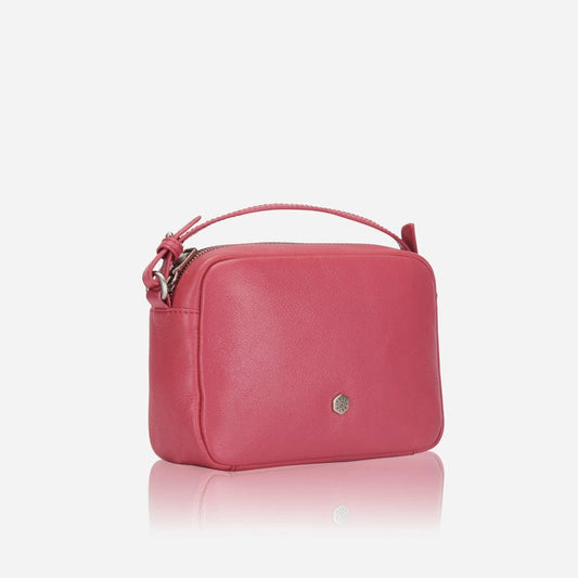 Jekyll & Hide Slim Ladies Leather Crossbody Flamingo