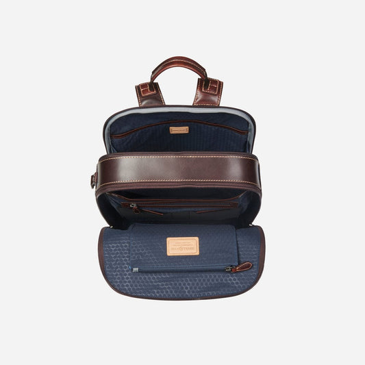 Jekyll & Hide Ofxord Double Compartment 15'' Laptop Backpack Tobacco