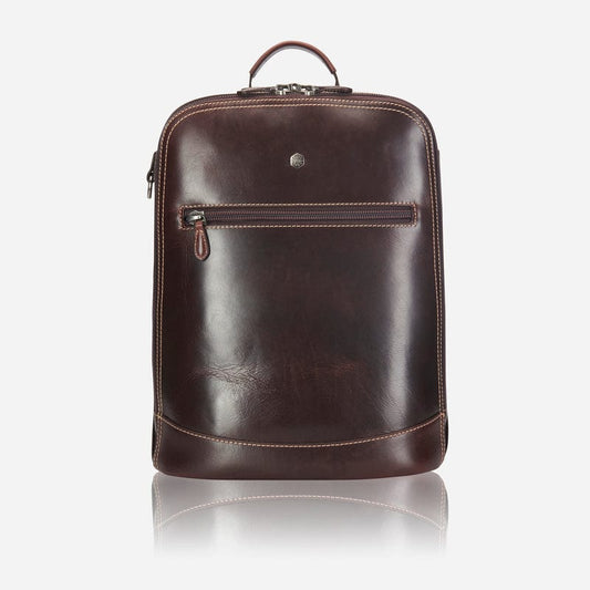 Jekyll & Hide Ofxord Double Compartment 15'' Laptop Backpack Tobacco