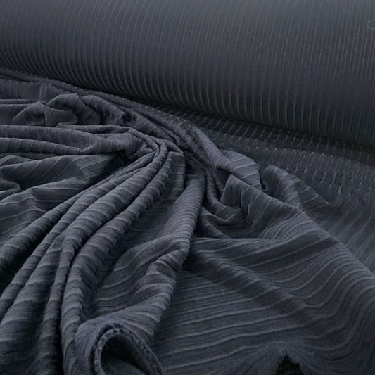 Dty Brushed 4X2 Rib Fabric 150cm Navy