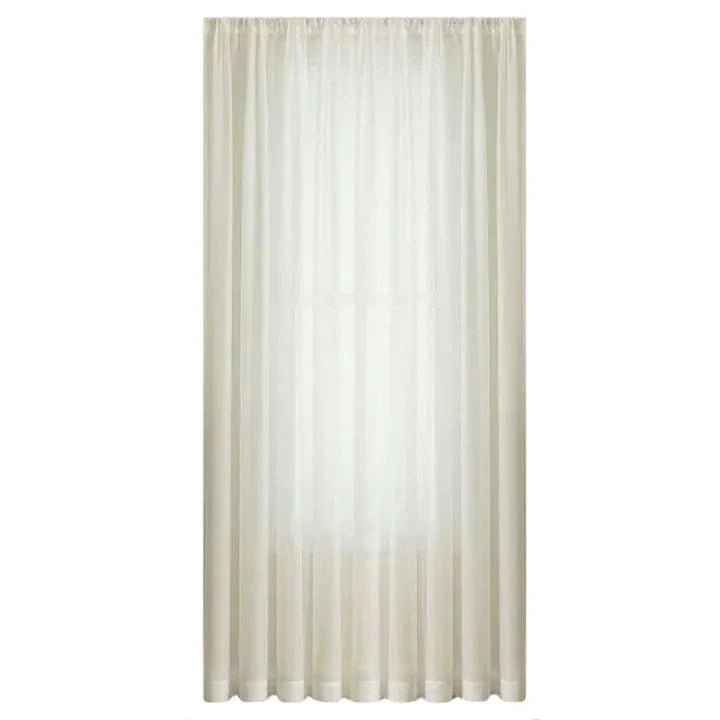 Mystic Voile Curtain Cream Taped