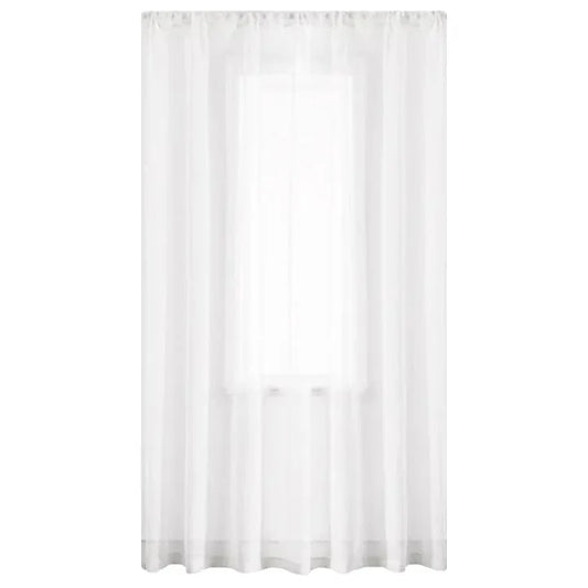 Mystic Voile Curtain White Taped