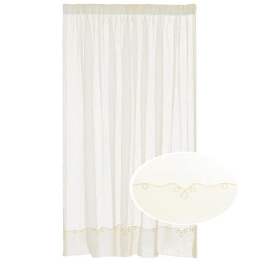 Ready Made Cornelly Voile Cream Plain Taped