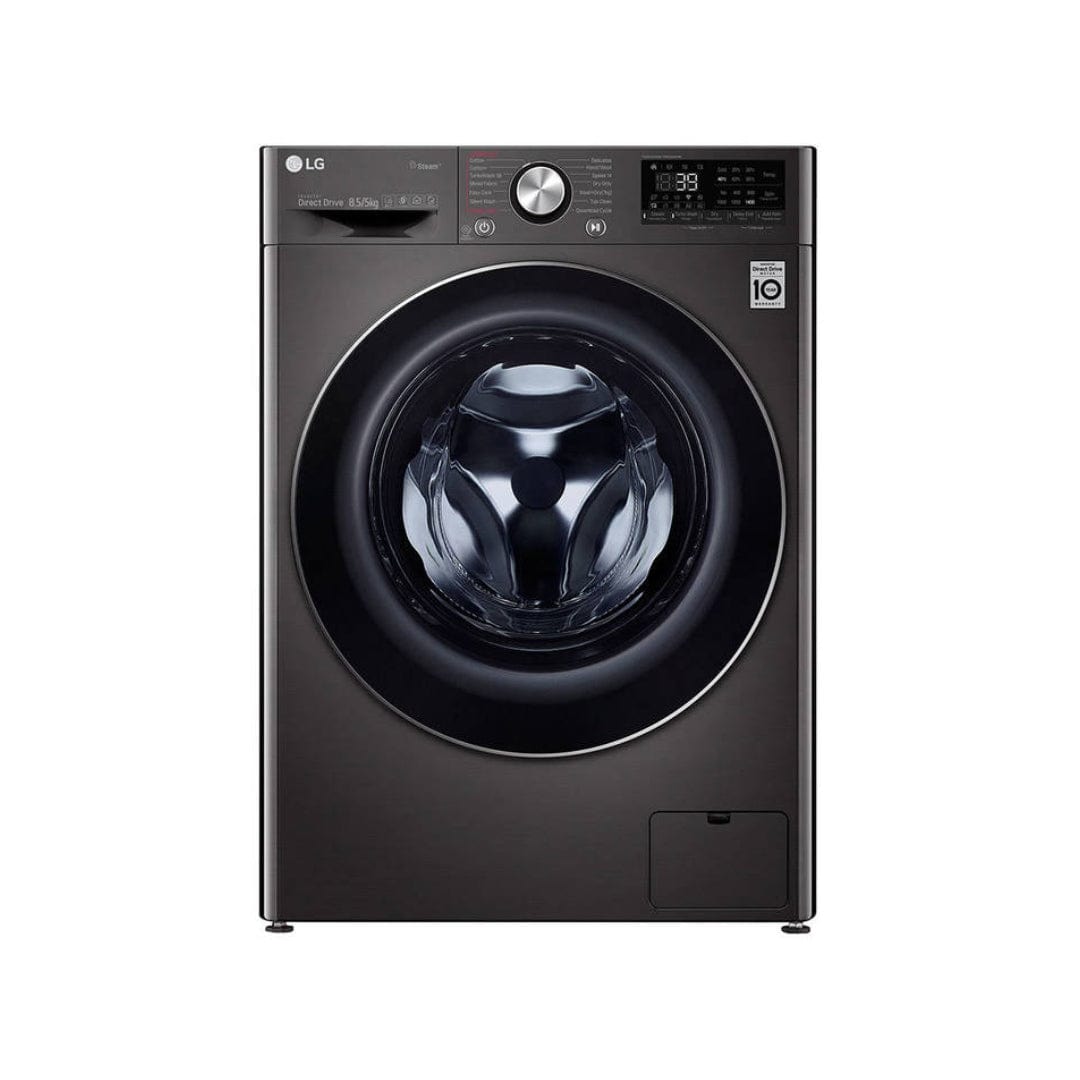 LG 8.5Kg/5Kg Black Steel Vivace Washer Dryer Combo F2V9GCP2E