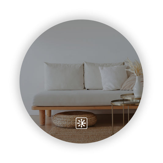 Large Bathroom HD LED Circle Mirror 100cm