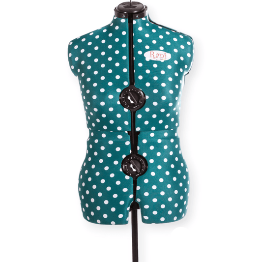 Adjustable Rani Mannequin Green Polka Dot Medium