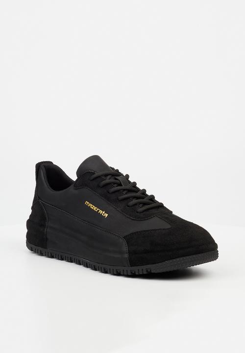Mazerata Perlo 1 faux suede - black