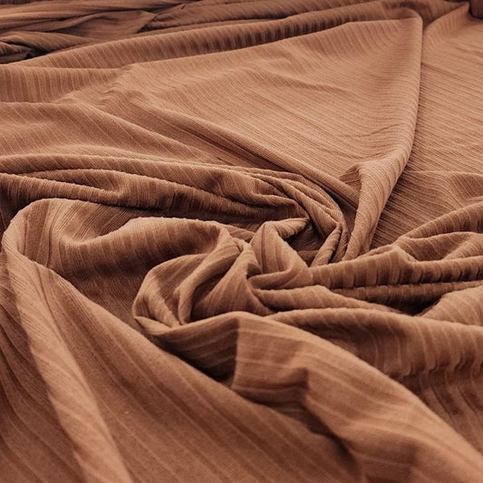 Dty Brushed 4X2 Rib Fabric 150cm Cork