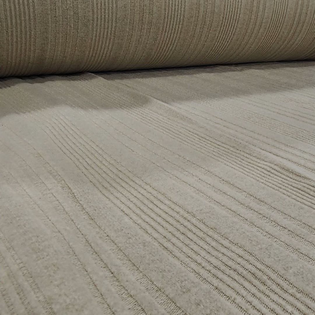 Verrigated Brushed Jersey Knit Fabric Butter 150cm
